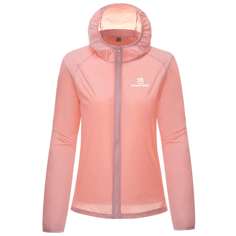 Queshark-Veste de camping ultralégère à séchage rapide pour homme et femme, manteau coupe-vent pour la randonnée et la course, protection solaire contre les UV