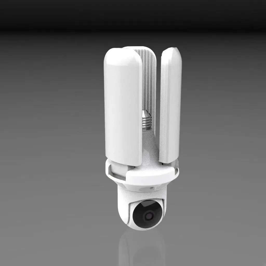 Камера с лампочкой 2MP/4MP E27 E26 Камера наблюдения ночного видения Wi-Fi IP-камера домашней безопасности AI Обнаружение людей и транспортных средств