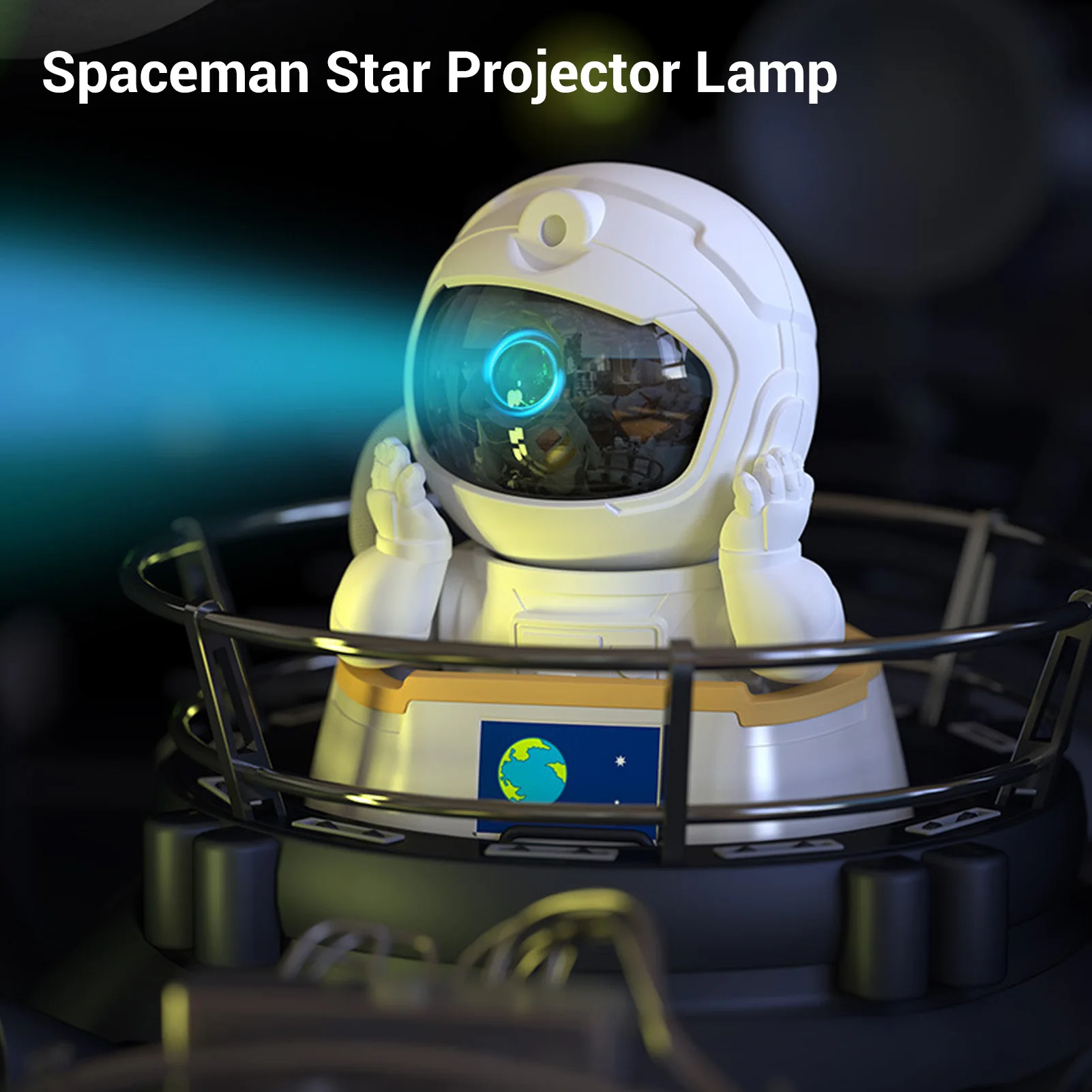 LED ستار العارض أباجورة سمّاعات بلوتوث أجواء ضوء الليل لغرفة النوم ستار العارض لغرفة النوم