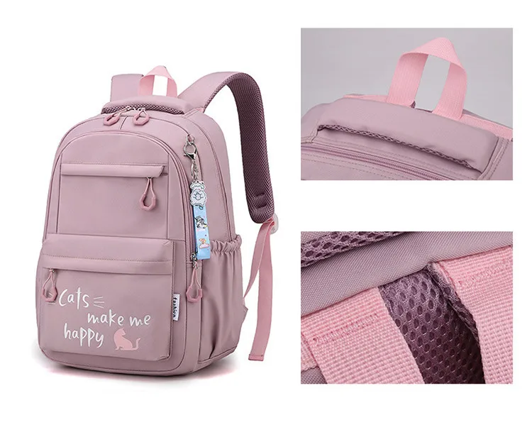 kids school bag cute pink school backpack for girls children kawaii bookbag primary middle students gift large capacity backpack
