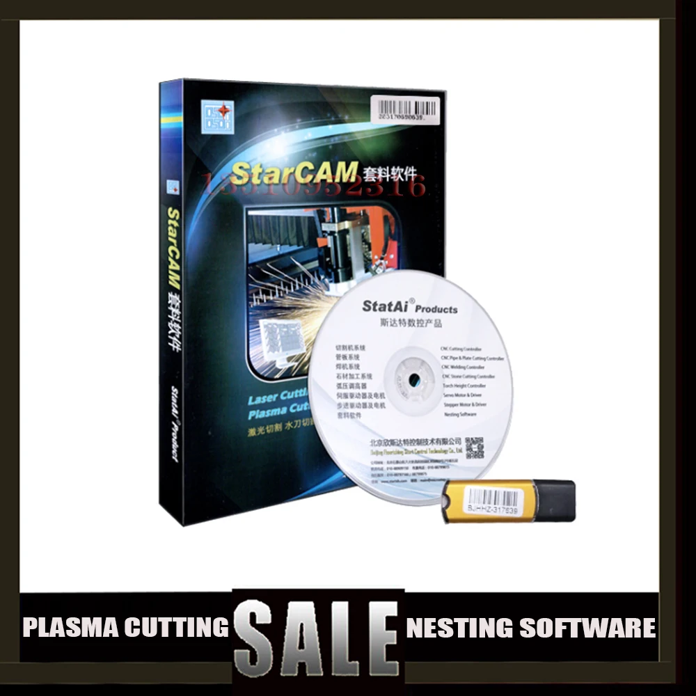 

Plasma Cutting Starcam/Smartnest/Fastcam Programming Nesting Software English Cnc Flame Cutting