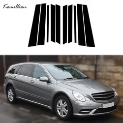 10Pcs/Set Car Pillar Posts for Mercedes-Benz R-Class W251 2006 2007 2008 2009-2013 Door Window Trim Cover Stickers Auto Styling