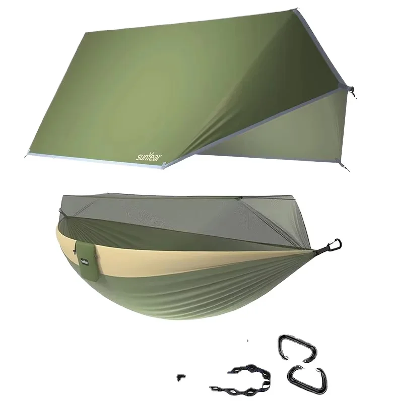 2-Person Camping Hammock Portable Double Hammock Canopy And Mosquito Net Made Of Durable Nylon-for Adults