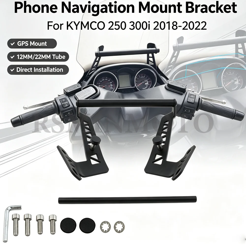 Mobile Phone GPS Plate Bracket Stand Holder Phone Support For KYMCO Xciting 250 300i 400 S400 2018 2019 2020 2021 2022