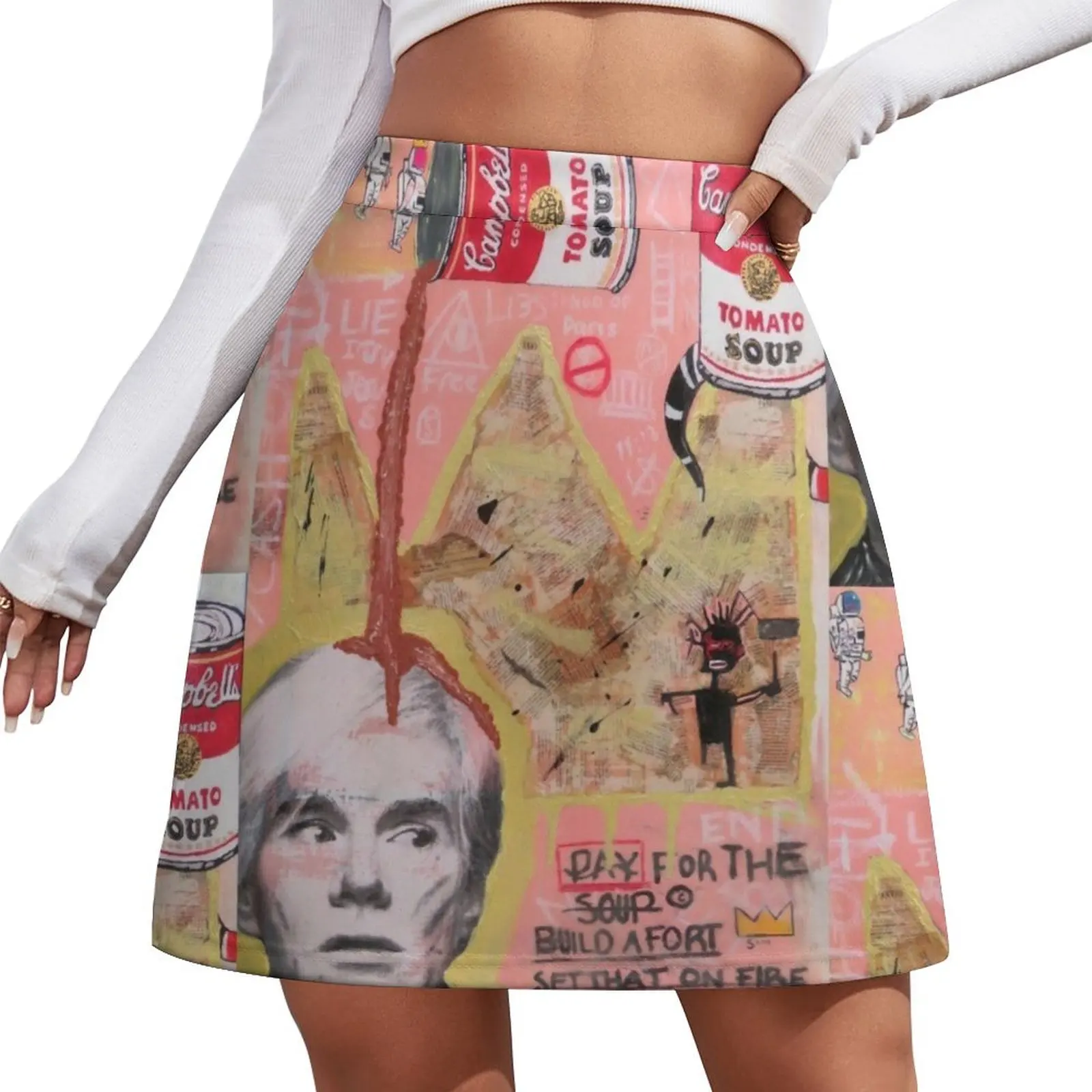 

Andy Warhol inspired Painting Mini Skirt summer dress for women 2026 new in dresses Woman clothing