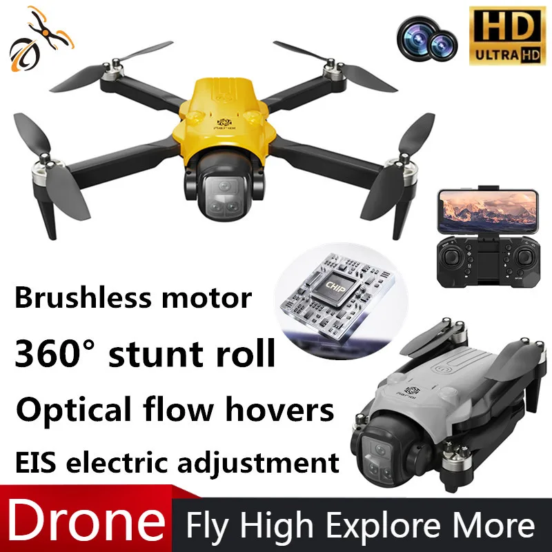 New T25 RC Drone with Camera HD 4k Professional Dual Camera Brushless Optical flow hovers Quadcopter Toy fpv drone Children Gift