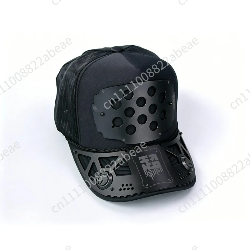 Functional Mechanical Style Men Women Plastic Decorative Plate Sunscreen Hat Baseball Cap Breathable Hip Hop Cosplay Accessories