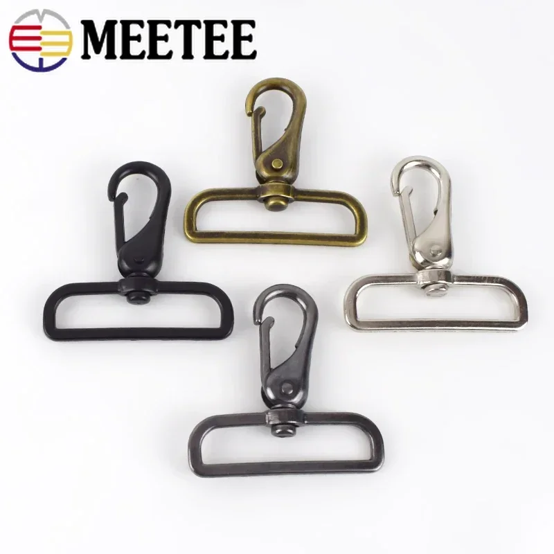 2/4Pcs 50mm Metal Leather Buckles Bag Strap Belt Swivel Hook Trigger Clip Buckle Hardware Clasp DIY Luggage Accessories BF403