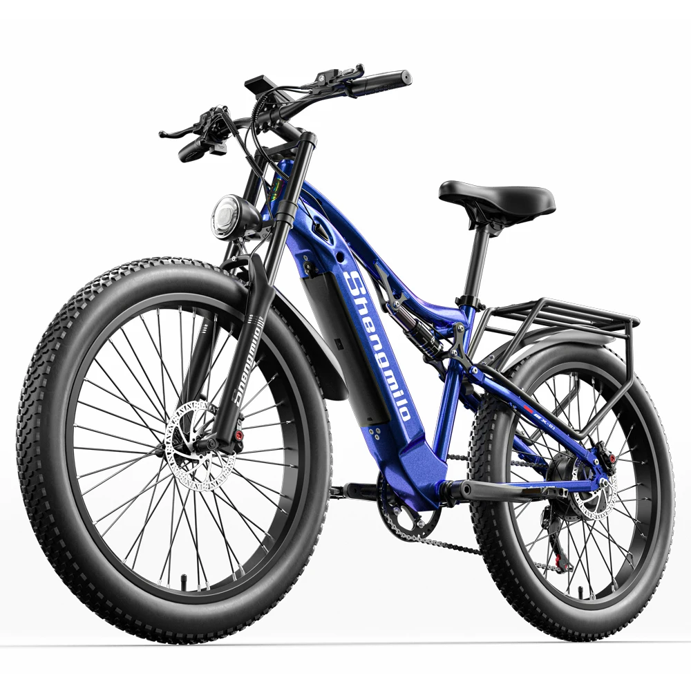 NEW Arrival US EU Shengmilo MX03 48V 500w Electric Bike 15Ah Long Rang Fat Tire Ebike BaFang Electric DirtBike Hybrid Bicycle