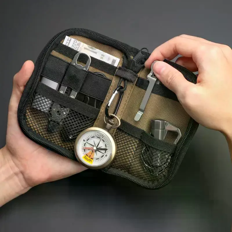 

Маленькая сумка-органайзер EDC для инструментов, карманная сумка для хранения инструментов для мужчин, EDC-аксессуары
