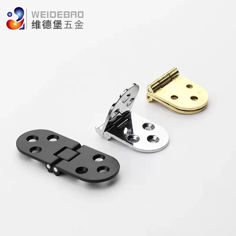 

Zinc alloy folding hinges, self-supporting foldable hinges for cabinet doors, furniture hardware