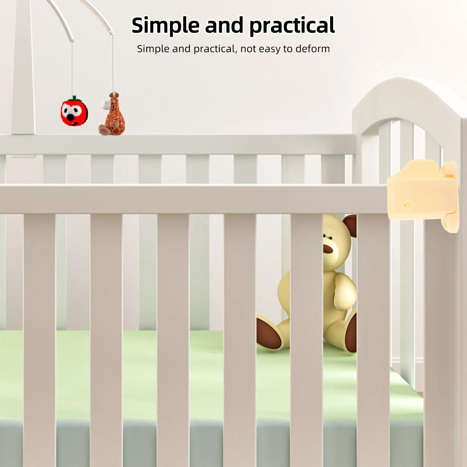 

Baby Gate Replacement Parts Automatic Locking Plastic Buckle Connectors Secure Rotating Lock Easy Install for Retractable Pet