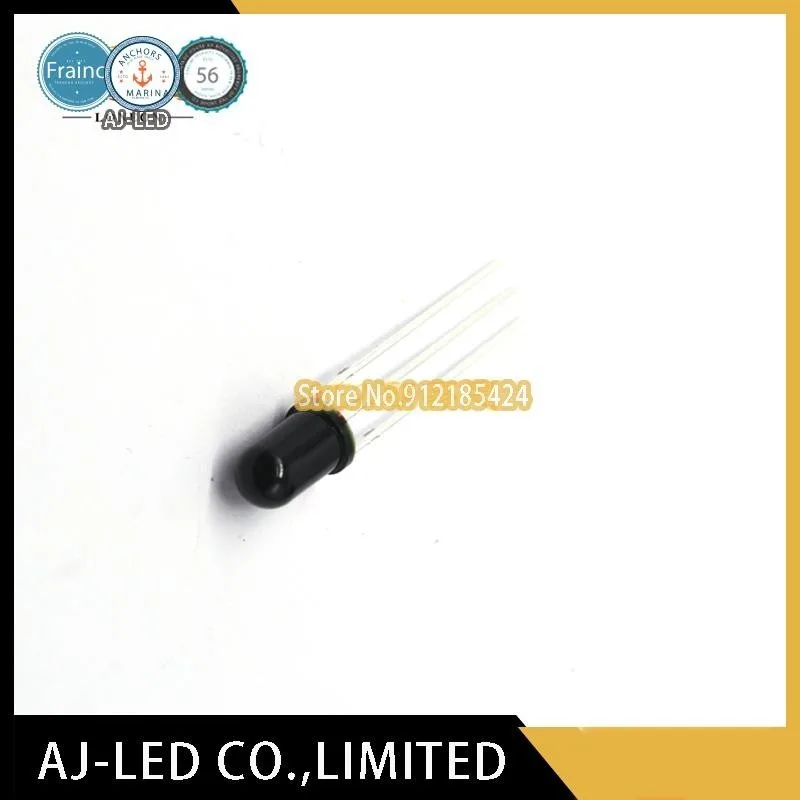 20pcs/lot LF0038Q remote control integrated universal infrared receiver 38KHZ straw hat 5mm receiver tube round head cylinder