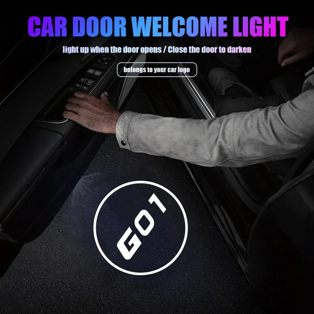2PCS Car Door Welcome Courtesy Ghost Shadow LED Projector Lights For BMW G01 X3 2017‑2024 xDrive25i xDrive30i X3 M40i Accessorry