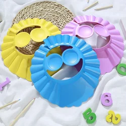 Baby Shower Soft Cap Adjustable Hair Wash Hat for Kids Ear Protection Safe Children Shampoo Bathing Shower Protect Head Cover