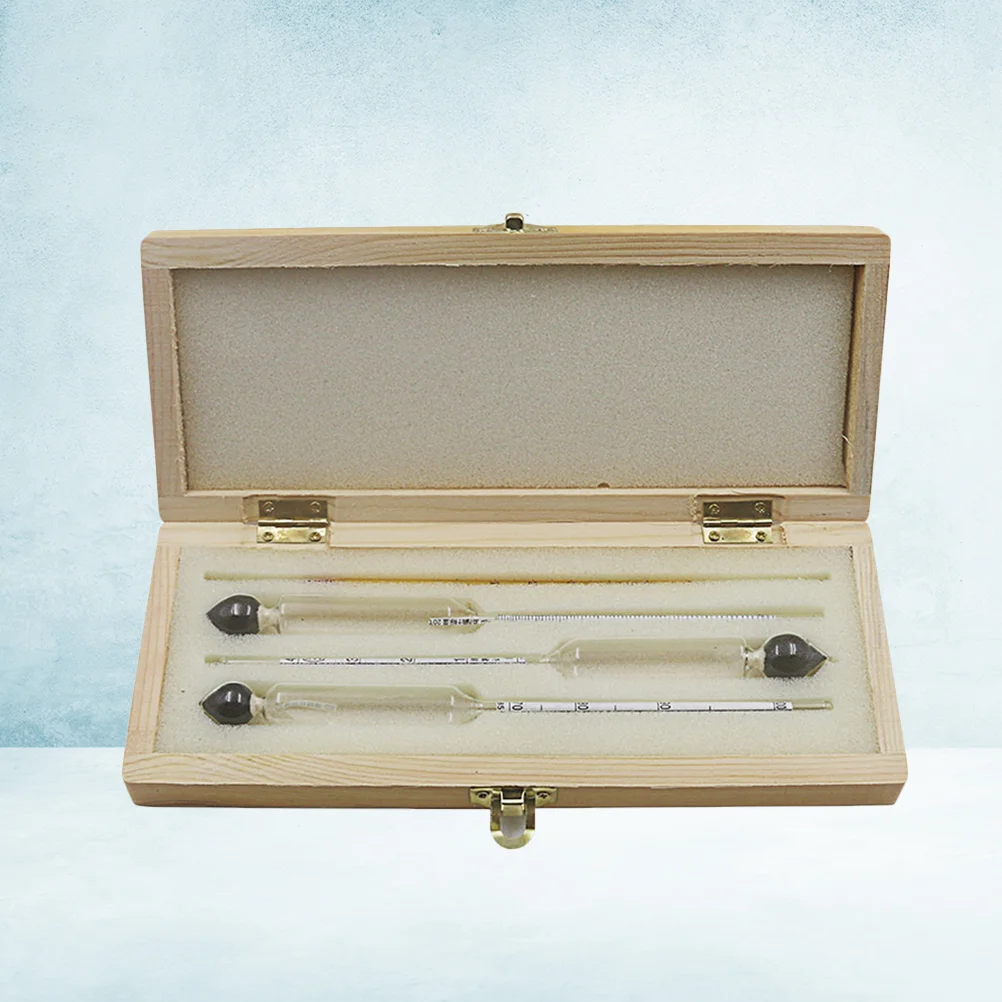 

4Pcs Alcohol Hydrometer Home Brew Meter Thermometer Conversion Table Alcohol Hydrometer Tester (Only Applicable for