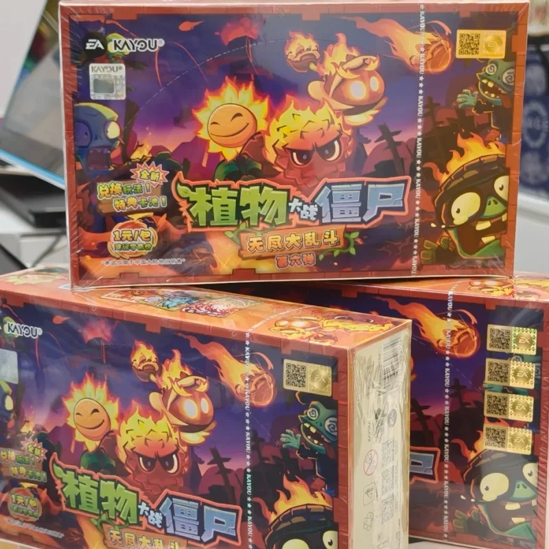 

New Genuine Stock Kayou Original Plants Vs Zombies Collectible Trading Cards Gpr Endless Brawl Vol.6 Anime Collection Card Gift