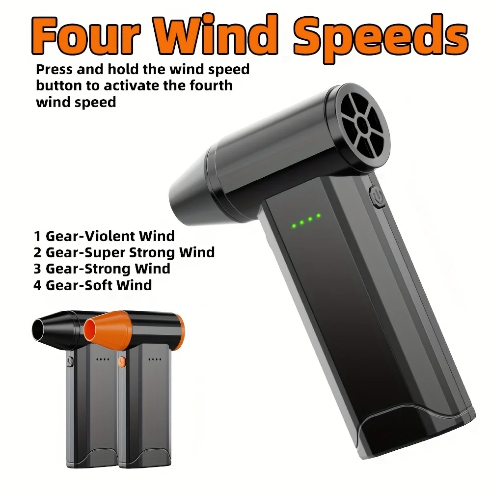 

Turbo Jet Blower 950000RPM High Powerful Air Blower Brushless Motor Turbo Fan Wind Speed 52m/s 80000mAh Violent Fan Turbo Blower