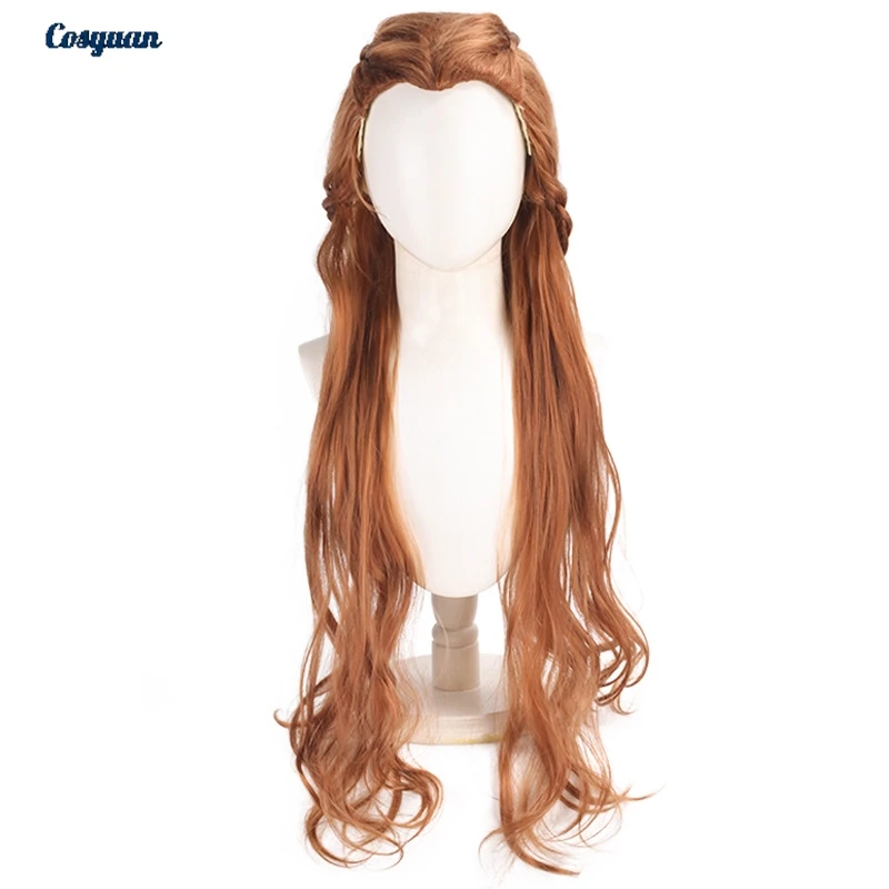 Pelucas Marrones de Tauriel para Cosplay de El Señor de los Anillos, Disfraz para Mujer, Accesorios de Halloween, Disfraz para Fiesta, Accesorios de Disfraces, Trajes de Fantasía