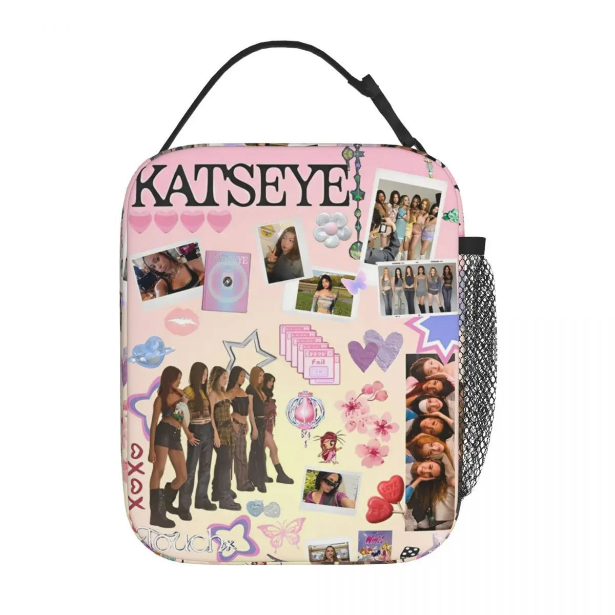 Katseyes  Kpop Idol Insulated Lunch Bags Thermal Bag  Lunch Container Korean Style Portable Tote Lunch Box Food Bag Work Picnic
