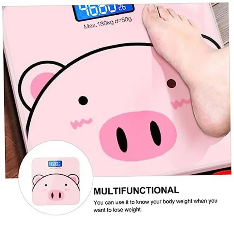 Weight Scales For Body Weight Digital Weight Scale Accurate Smart Bathroom Scale USB Charging Automatic Cartoon Body Scale
