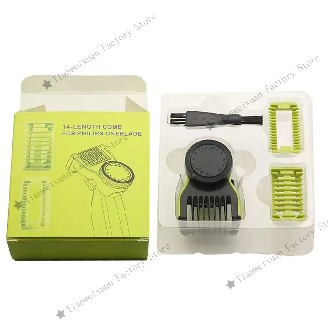 

Adjustable Guards Combs for Philips One Blade QP2520 QP2630 QP2724 QP2834 Electric Shaver 14 Length Adjustable Kit