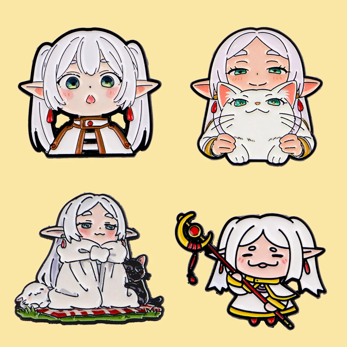 Urocze Elfie Emblematy Enamel Pin