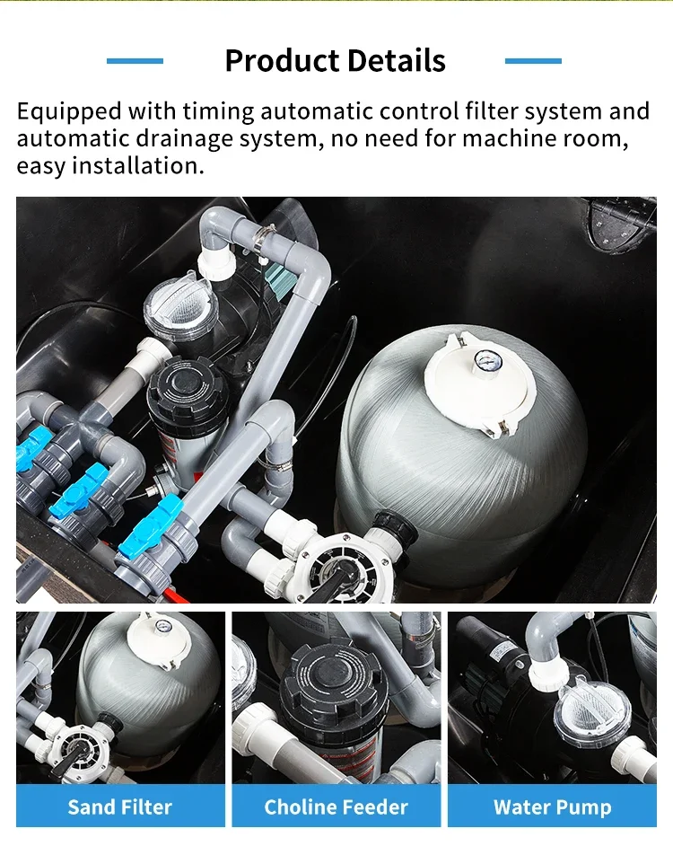 Pikes Brand Factory Price Fiberglass In-Ground Quartz Sand Filter Machine Essential Tool For Garden Pools Pool Tools Accessories