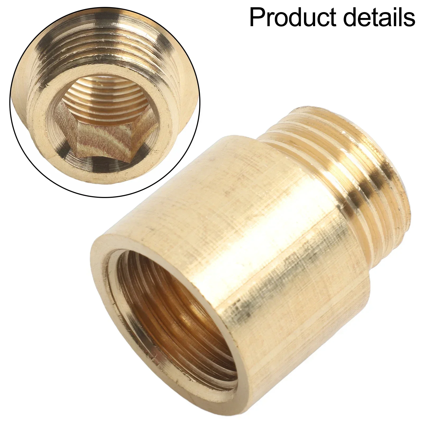 1pcs Brass Tap Extension Connector G1/2 Thread Brass Connector For Drinking Water Heating Install Shower Accessories