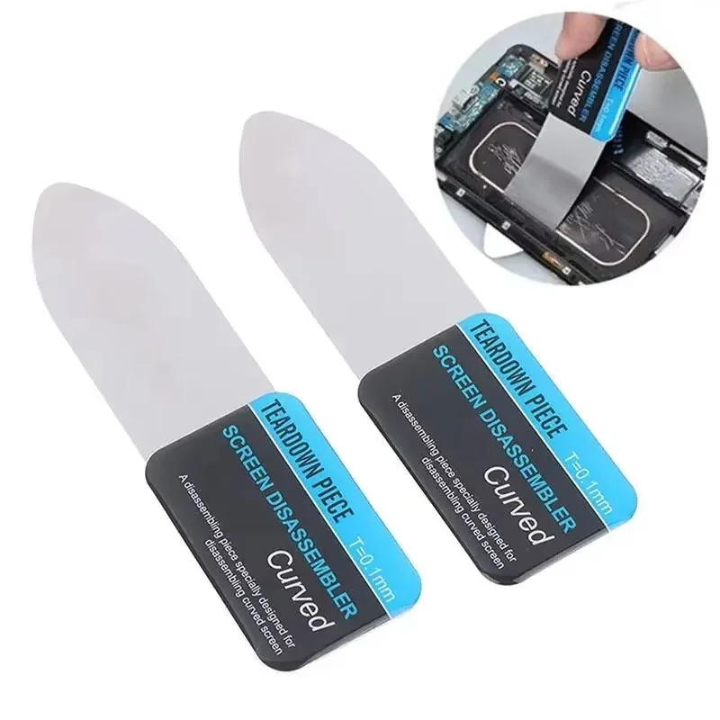 1-5Pcs Stainless Steel Blade Soft Ultra Thin Pry Tool Mobile Phone Tablet LCD Screen Battery Opening Tool For IPhone IPad Opener image 5