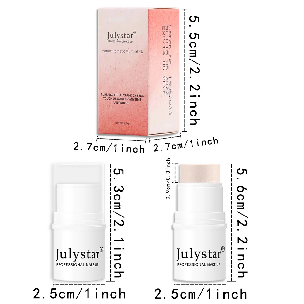 عصا أحمر الخدود 3 في 1 Lazy Girl، هايلايتر كريمي وكونتور، مكياج لامع وغير لامع، لوحة وجه الكل في واحد سهلة المزيج #5