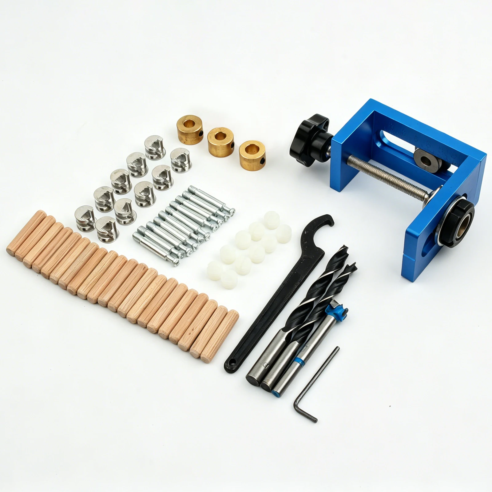 Drill Guide Hole Opener, Woodworking Drilling Tools, Aluminum Alloy Hole Jig with Anodized Surface,Precision Woodworking Locator