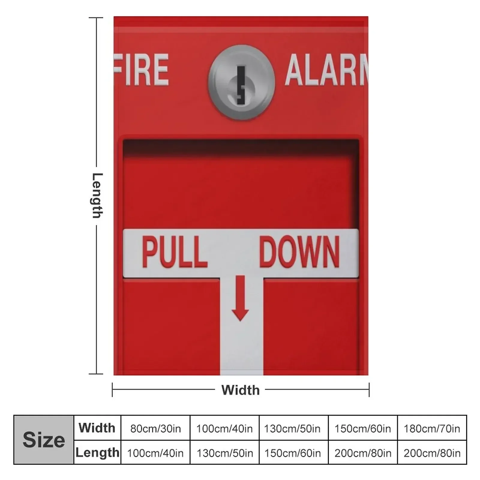 Fire Alarm Pull Station Throw Blanket Hairys warm winter halloween Luxury St Blankets