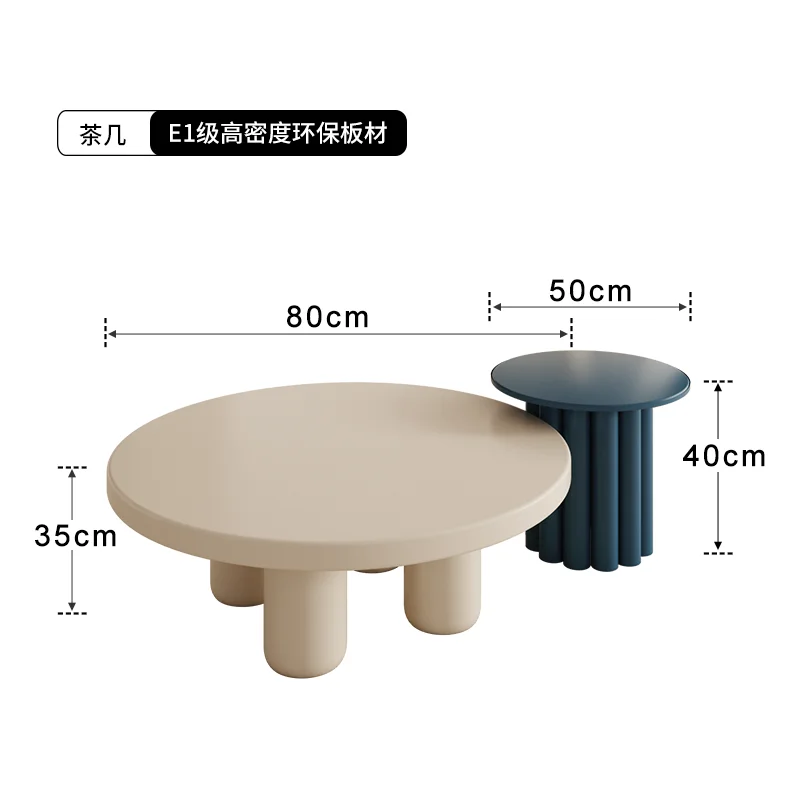 Minimalist Entryway Coffee Tables Korea Round Breakfast Multipurpose Side Table Large Magazine Stolik Kawowy Home Furniture