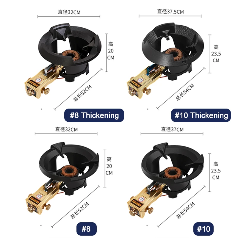 45KW 8#/10# Commercial High-pressure Gas Stove Single-hole High-pressure Liquefied Gas Stove for Hotel Restaurants