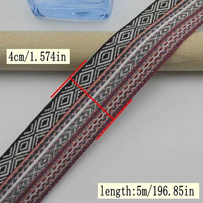New 5Meters/16.4Ft Per Pack Suitable for Centipede Trim DIY Handicraft Sewing High-Quality Ethnic Style Webbing Decoration