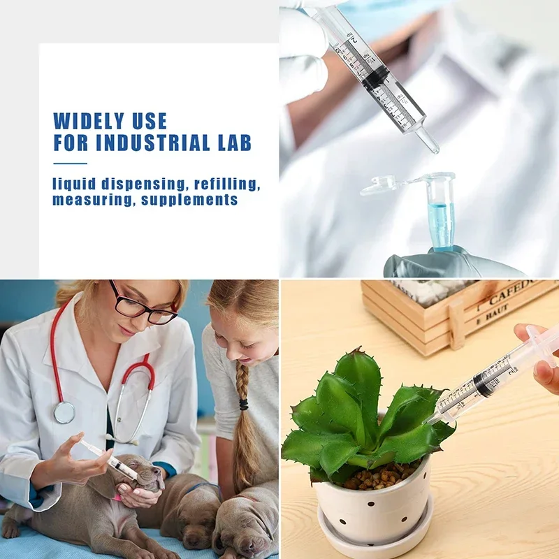1ml-10ml  Disposable Syringes Syringes Without Needle Syringe Glue Pet Feeding Needle Kitchen Tools Plastic Bulk Needle-Free image 4