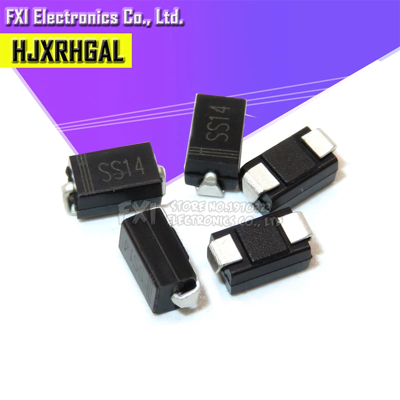 100 stücke sma 1 n5819 in5819 smd 1a 40v do-214ac schottky diode ss14 neues original
