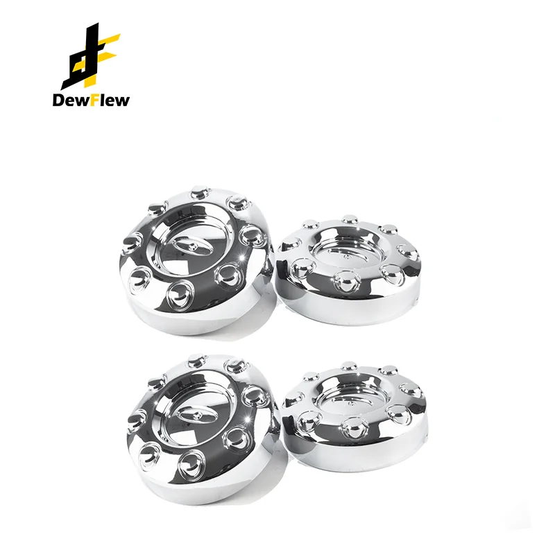 

DewFlew 1/4Pcs Out 252mm(9.92") Inner 198mm(7.79") Hub Cap Fit OEM F350 Super Duty Wheel Hub Center Cap 8 Lug Chrome Dually 2WD