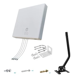 5G WiFi 4G LTE 4x4 MIMO Antenna Panel External Outdoor Directional Long Range 600-6000 MHz for Hotspots Router T-Mobile Gateway