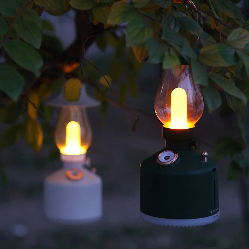 Vintage Camping Portable Time Humidifier USB Charging Hanging Dual-use Night Light Spray Water Humidifier Домашнє Взуття