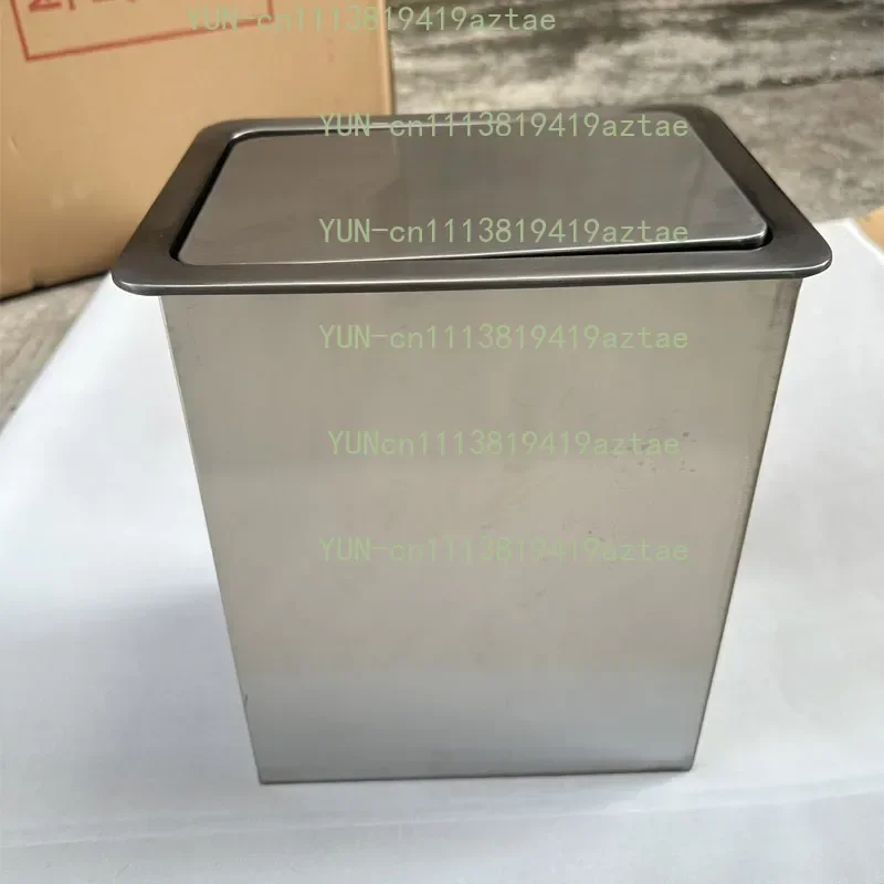 Countertop Rose Gold Trash Can Lid Wash Table Recessed Shaker Cover Flip Kitchen Concealed Titanium Trash Cover