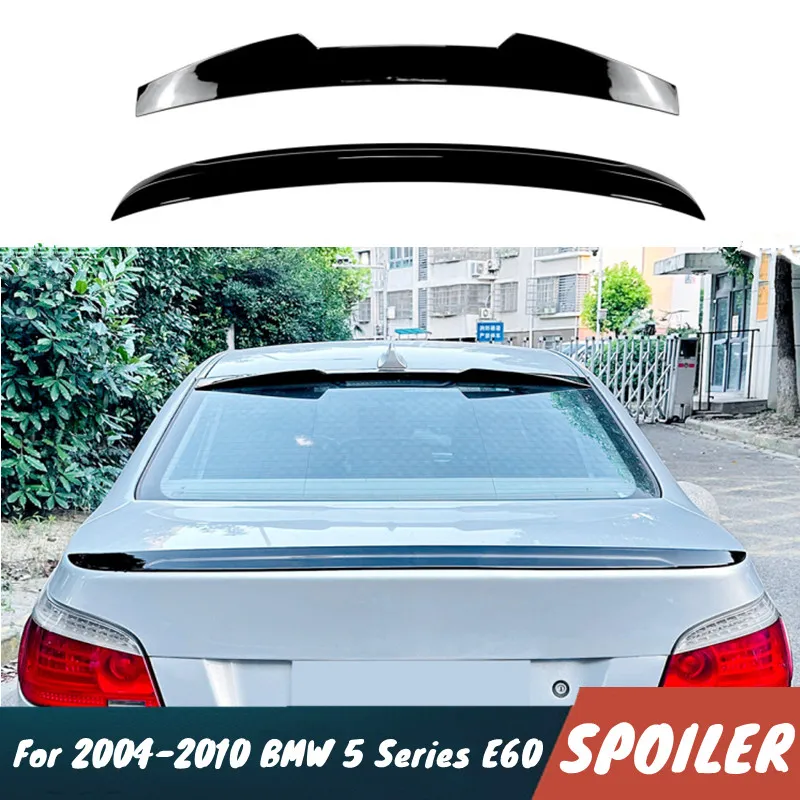 

Для BMW 5 серии E60 520i 525i 530i 528i задняя крышка багажника автомобиля, спойлер на крышу, крылья, черный карбоновый тюнинг, аксессуары, часть