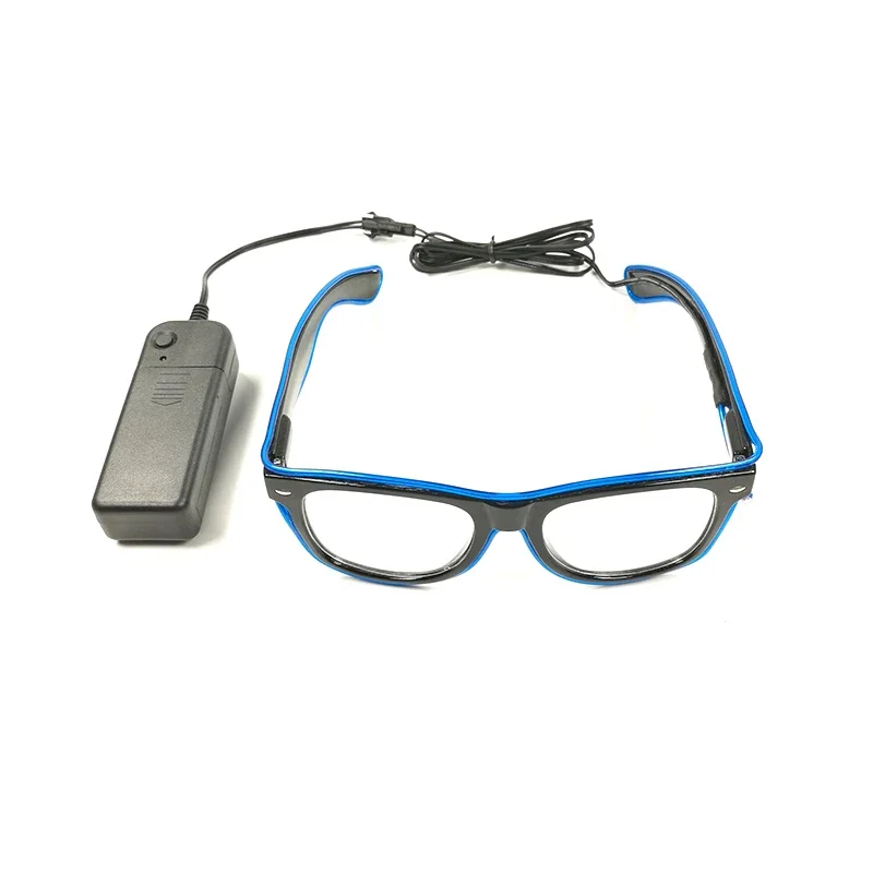 نظارات مهرجان متوهجة مع أضواء عيد ميلاد مضيئة LED نظارات حفلات بار نادي الدعائم لوازم نظارات النيون الفلورسنت