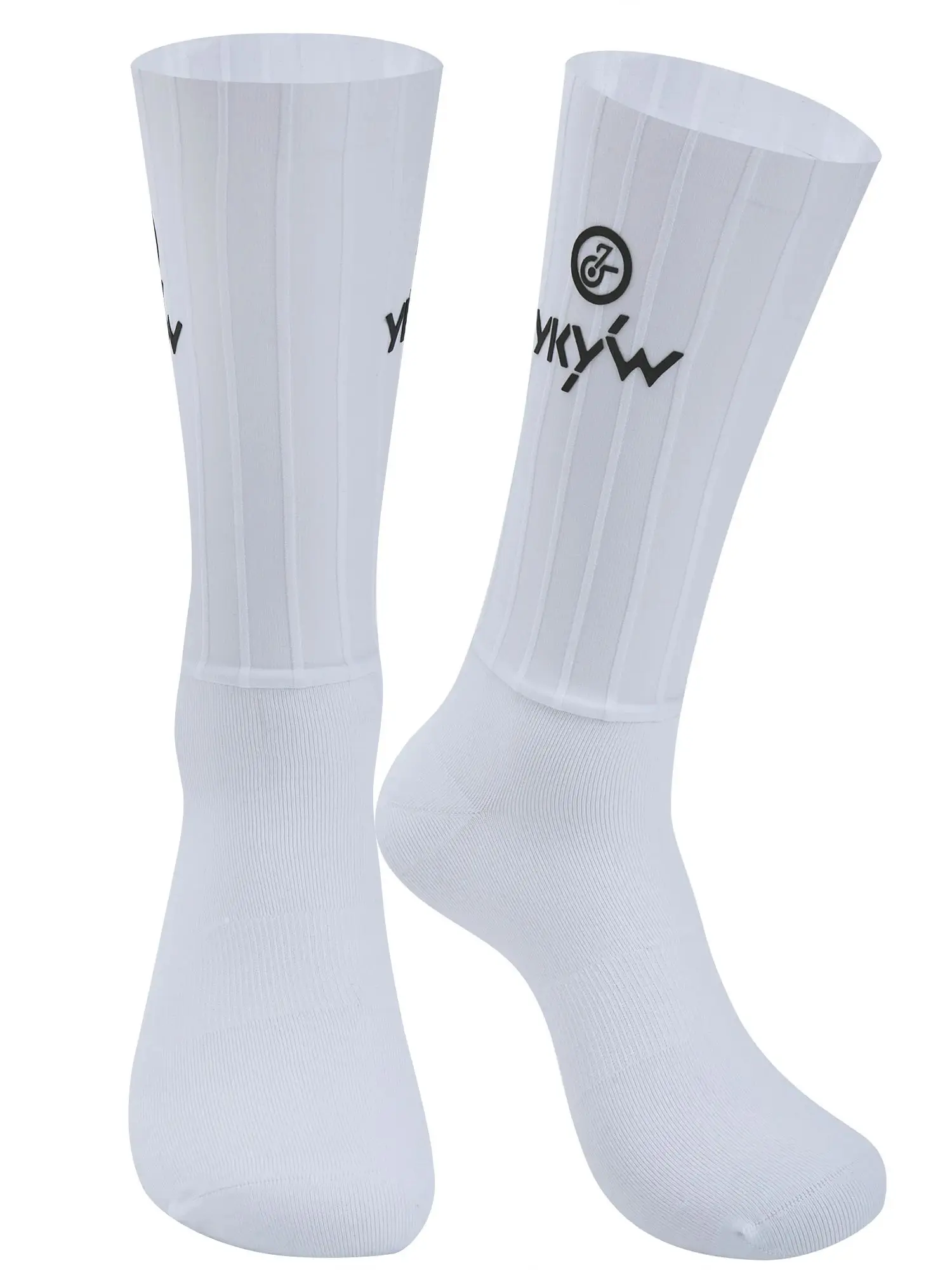 AliExpress YKYWBIKE 2025 Cycling Socks Wider Aerodynamic 3D Stripe Sports Socks Pro Racing Reflective Road Bike Bicycle MTB Socks Outdoors