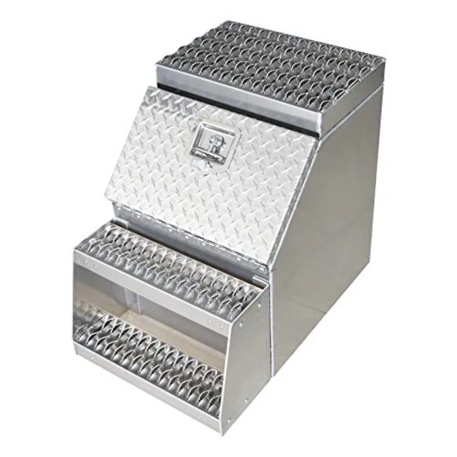 

Прочный алюминиевый боковой ящик-ступенька для грузовика/ 18 дюймов (длина) x 25 дюймов (ширина) x 28 дюймов (высота)