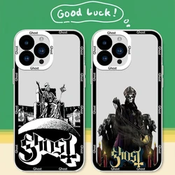 Band G-Ghost Impera Phone Case for iPhone 12 11 13 14 15 16 Max Pro Plus Transparent Bezel Cover