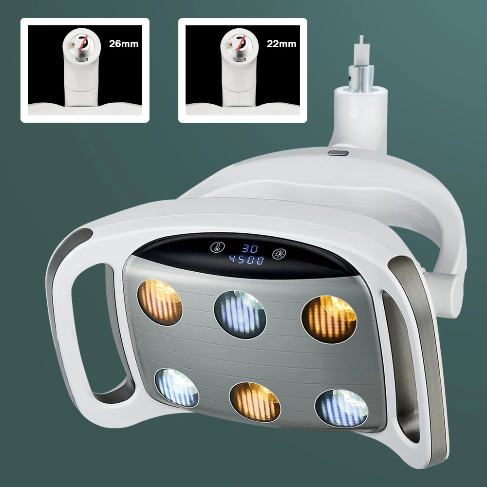 Lâmpada Dental Sensor Auto Ajustável, Lâmpada LED, Frio e Quente, Temperatura Sensível, Unidade Odontológica