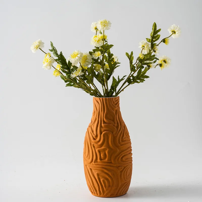 Vaso de cerâmica simples de cor lisa