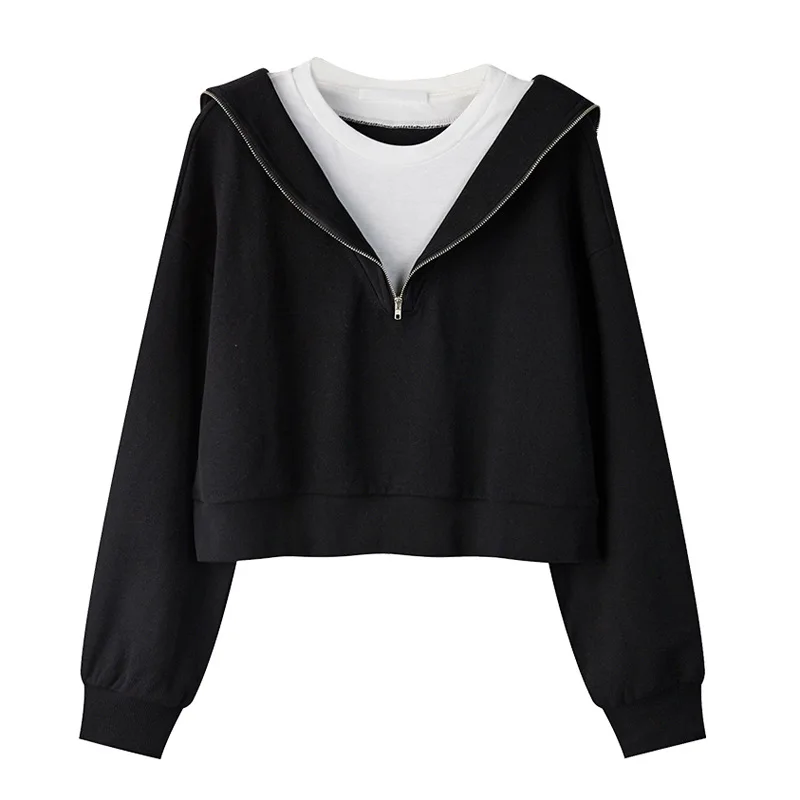 여성용 후드 집업 의류, 레오파드 플러시 웨스턴 카우걸 보헤미안 플러스 사이즈 락 스트라이프 스쿨룩 오프숄더